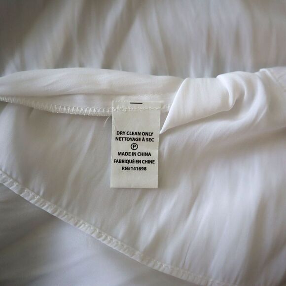 Ramy Brook A0822215 Women's Sz L Ivory Brielle Long Balloon Sleeve Blouse - Picture 8 of 9